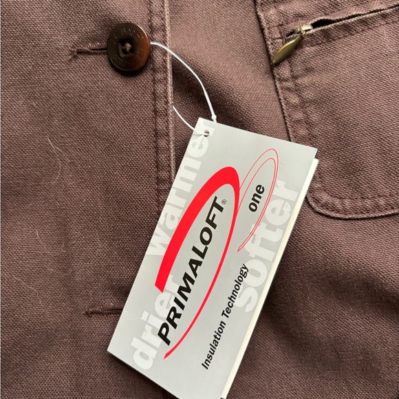 L.L. Bean Vintage Women’s Chocolate Brown Barn Field Jacket Green Corduroy Trim - Picture 3 of 7